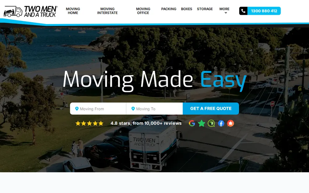 TWO MEN AND A TRUCK homepage