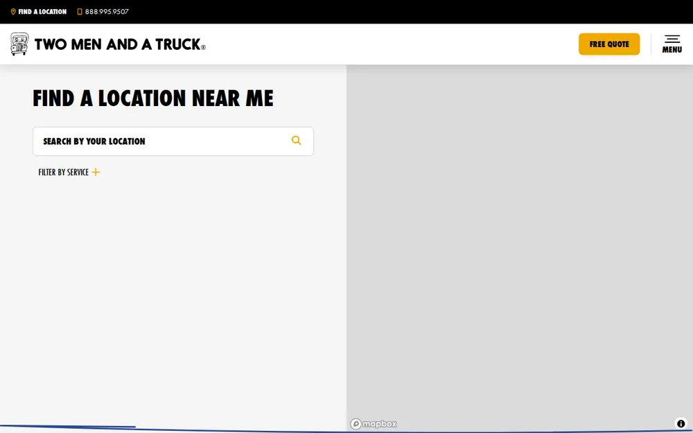 Two Men and a Truck Moving and Storage homepage