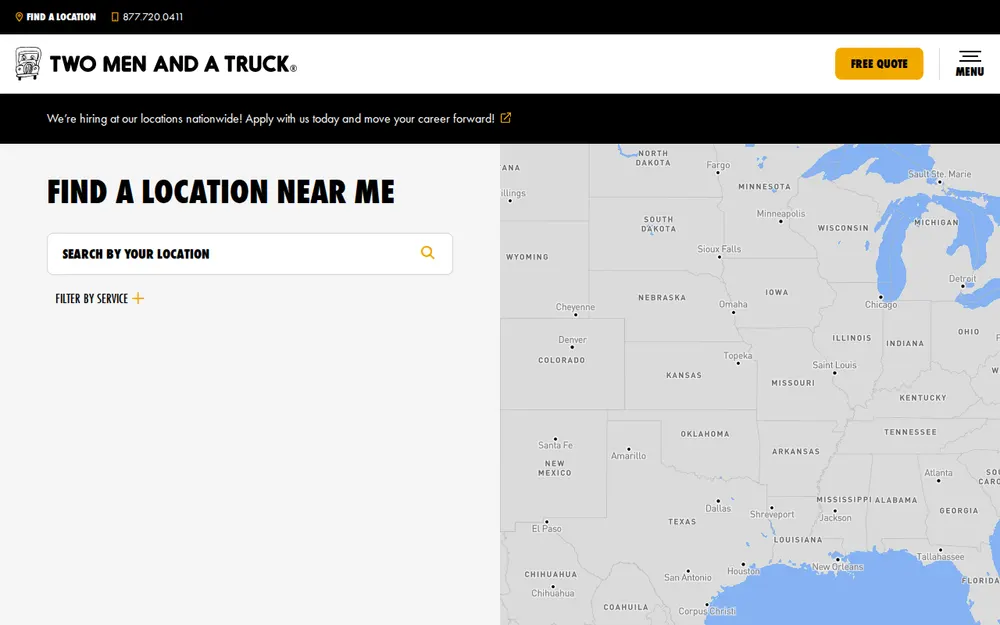 Two Men And A Truck Moving homepage