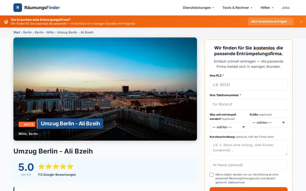 Umzug Berlin - Ali Bzeih homepage