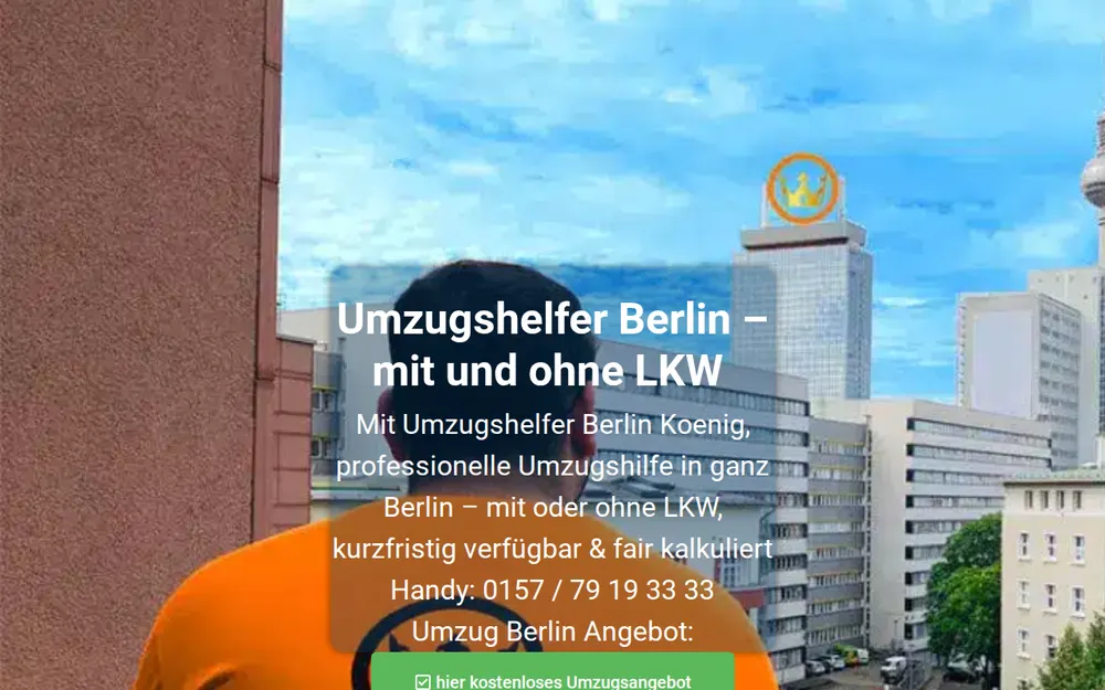 Umzugshelfer Berlin König homepage