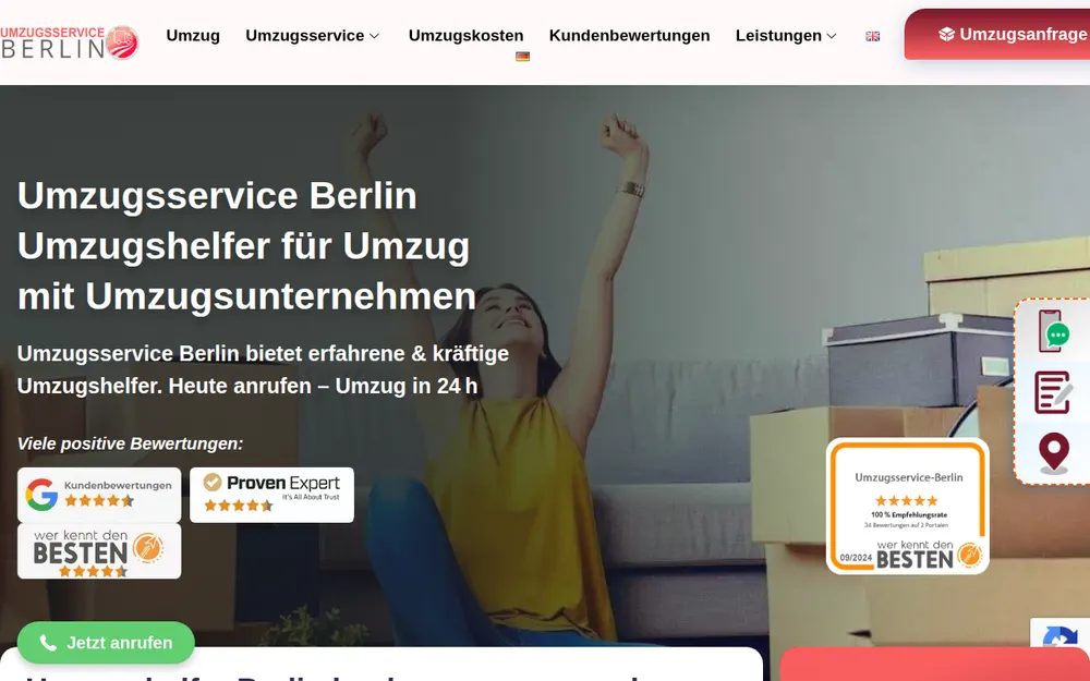 Umzugsservice-Berlin homepage