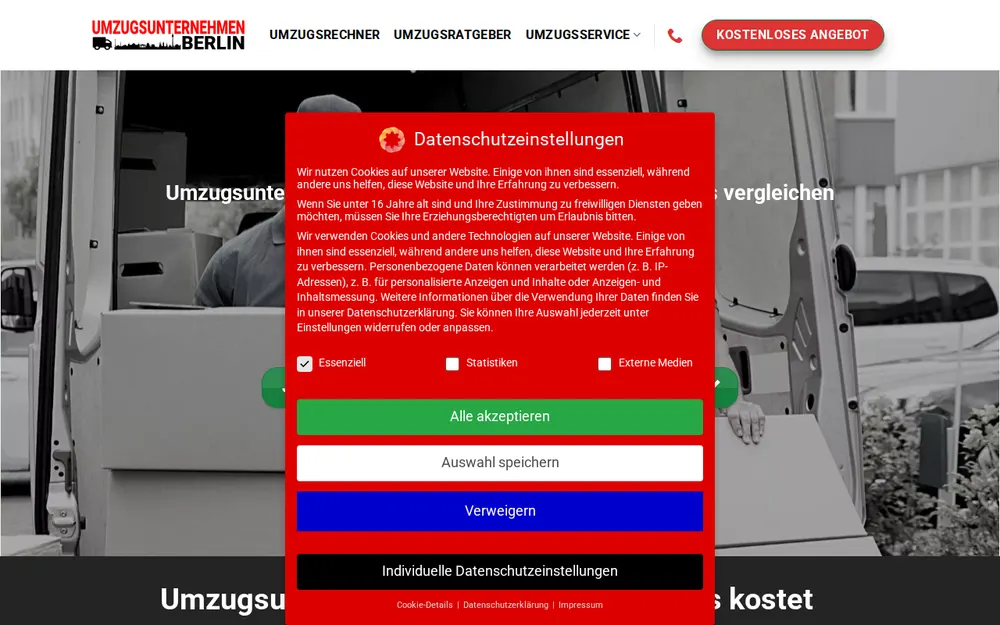 Umzugsunternehmen-Berlin.de | Umzug Berlin homepage