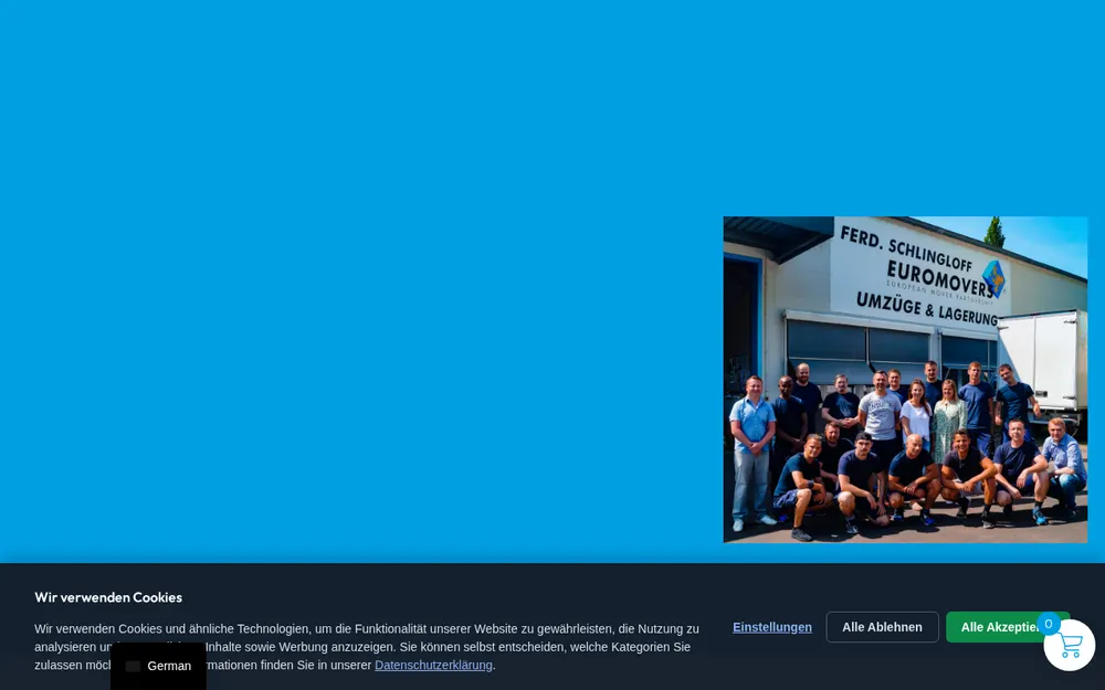Umzugsunternehmen Wiesbaden, Mainz und Frankfurt - Ferd. Schlingloff, Euromovers homepage