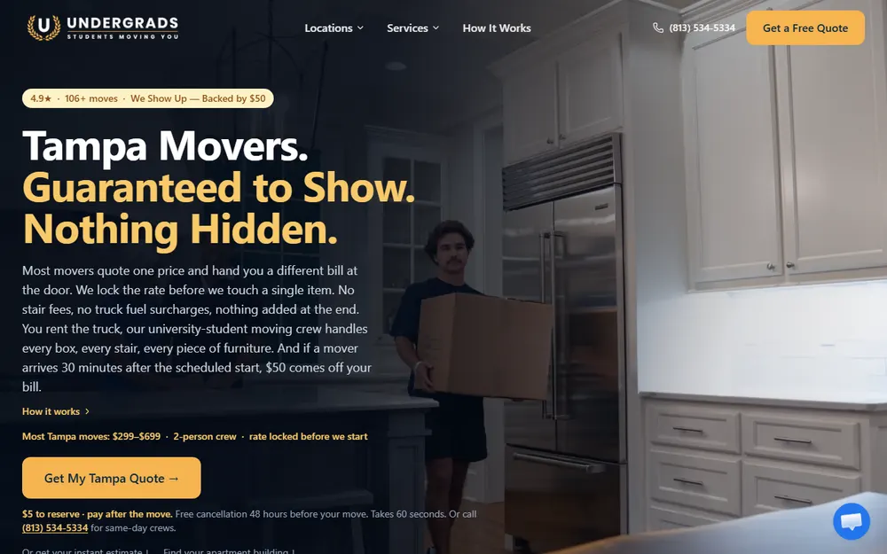 Undergrads Moving homepage