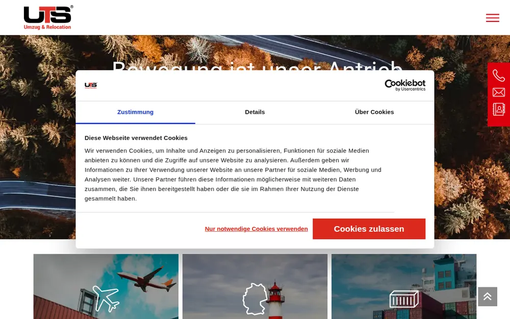 UTS GmbH & Co. KG homepage
