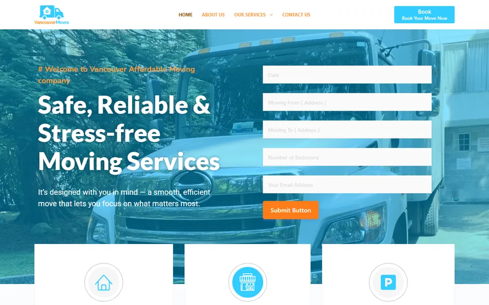 Vancouver Affordable Moving homepage