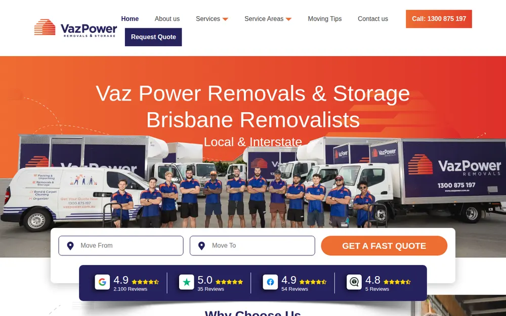 Vaz Power Removals & Storage homepage