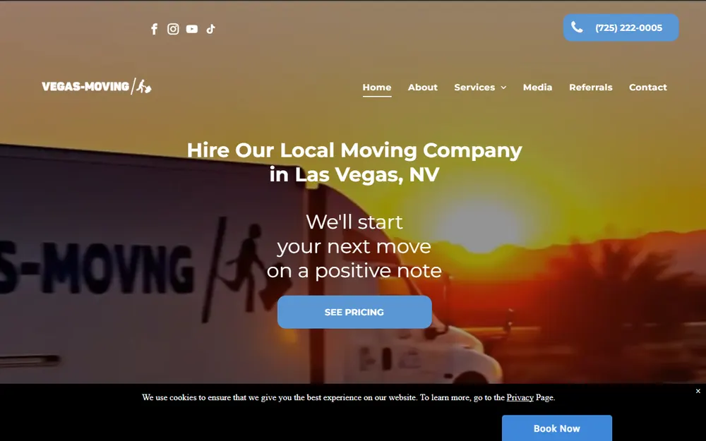 Vegas-Moving homepage
