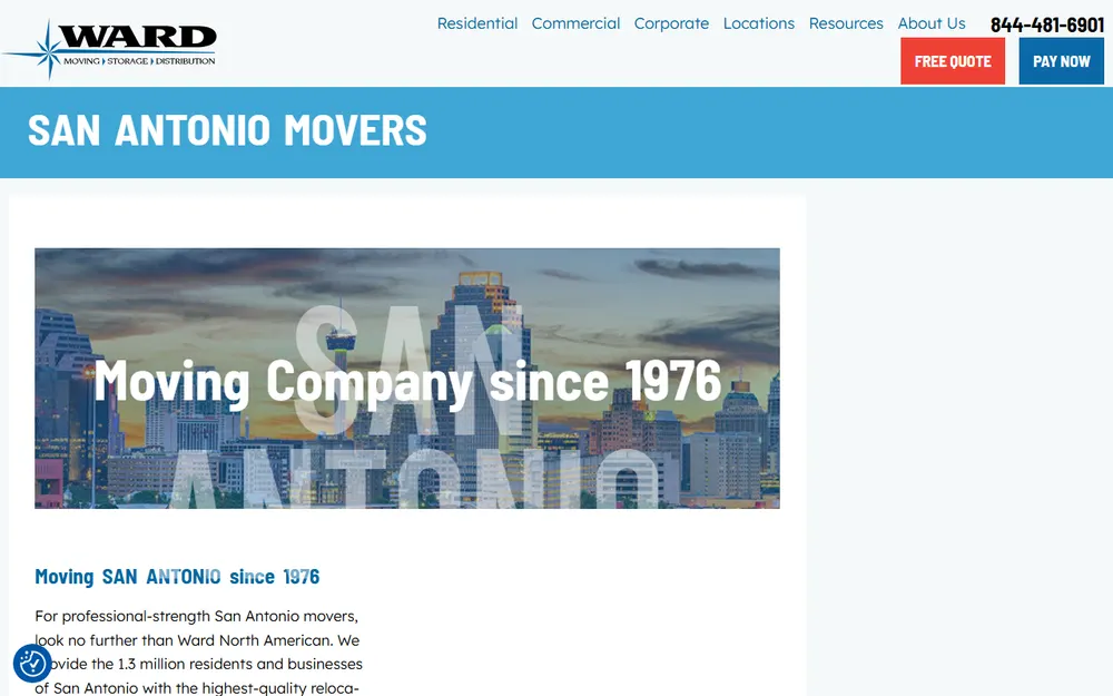 Ward North American homepage