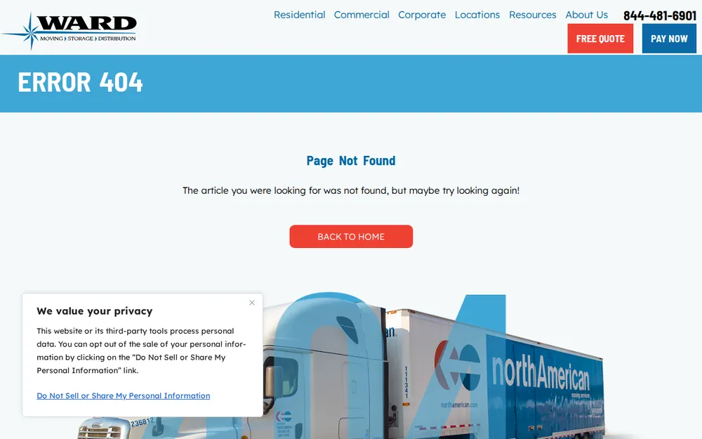 Ward North American homepage