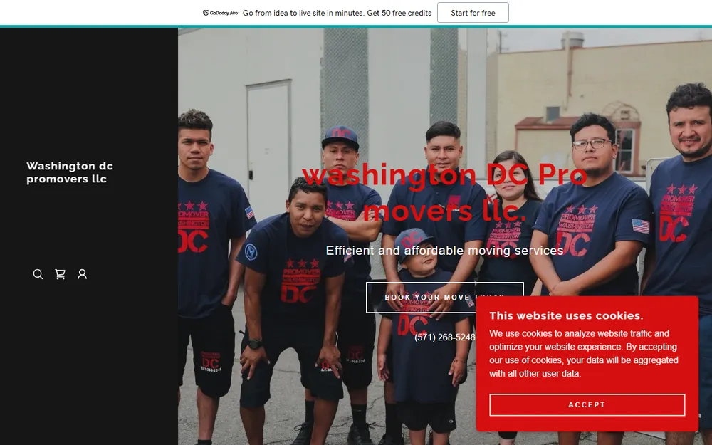 Washington DC Pro Movers homepage