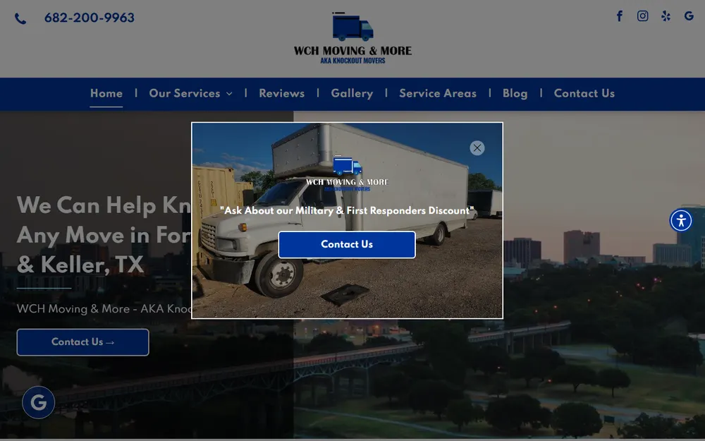 We Can Help Moving and More LLC homepage