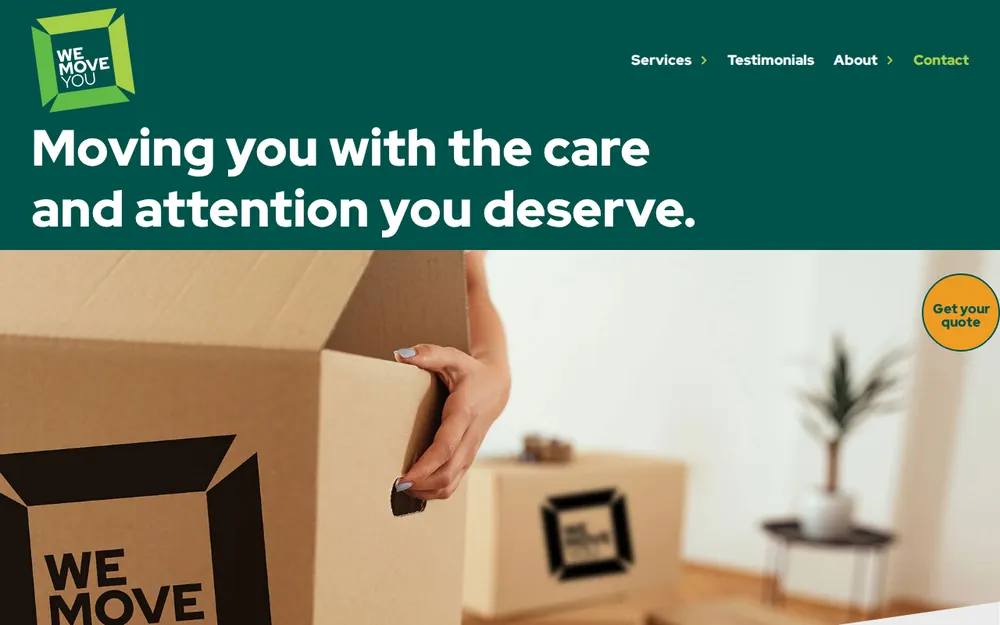 We Move You Ltd homepage