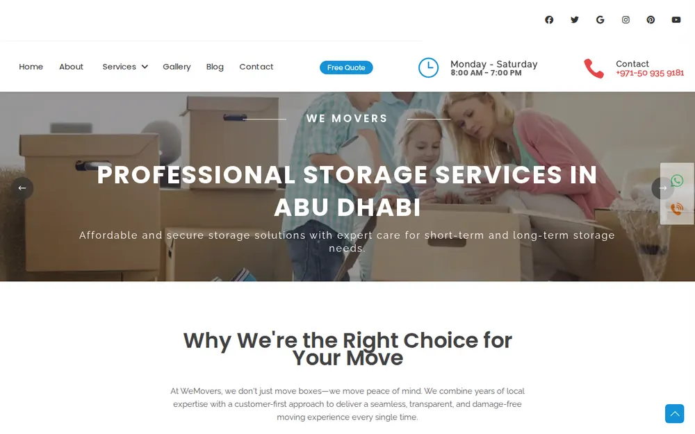 We Movers Land and International Land Cargo LLC - (Movers in Abu Dhabi, Office Relocation, Home Villa Shifting & Packers) homepage