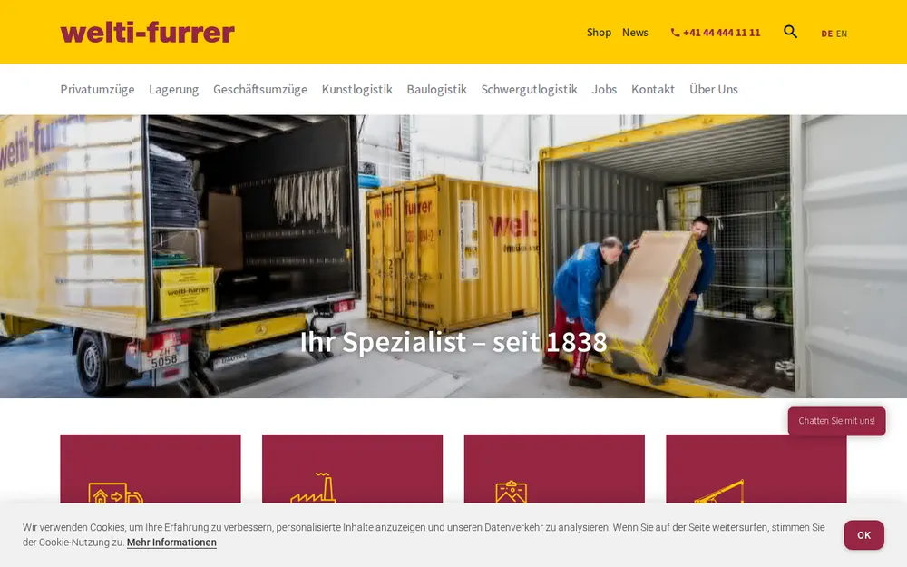 Welti-Furrer AG homepage