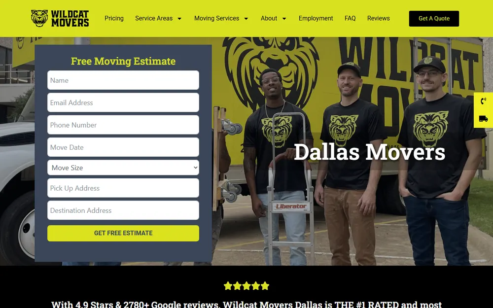 Wildcat Movers homepage