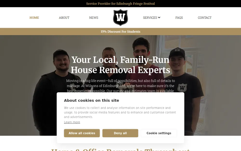 Wilsons of Edinburgh homepage