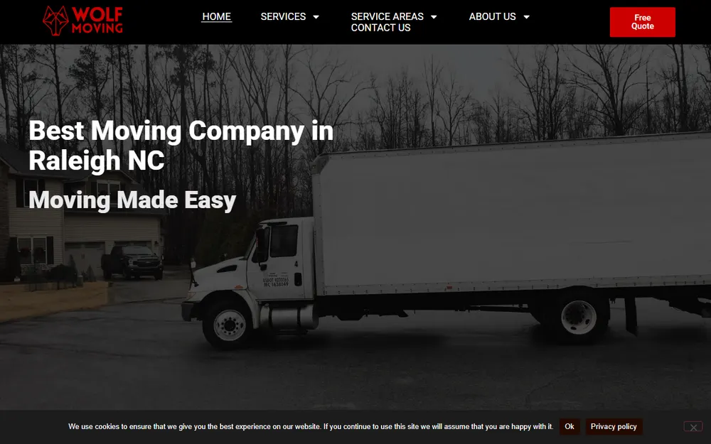 Wolf Moving homepage