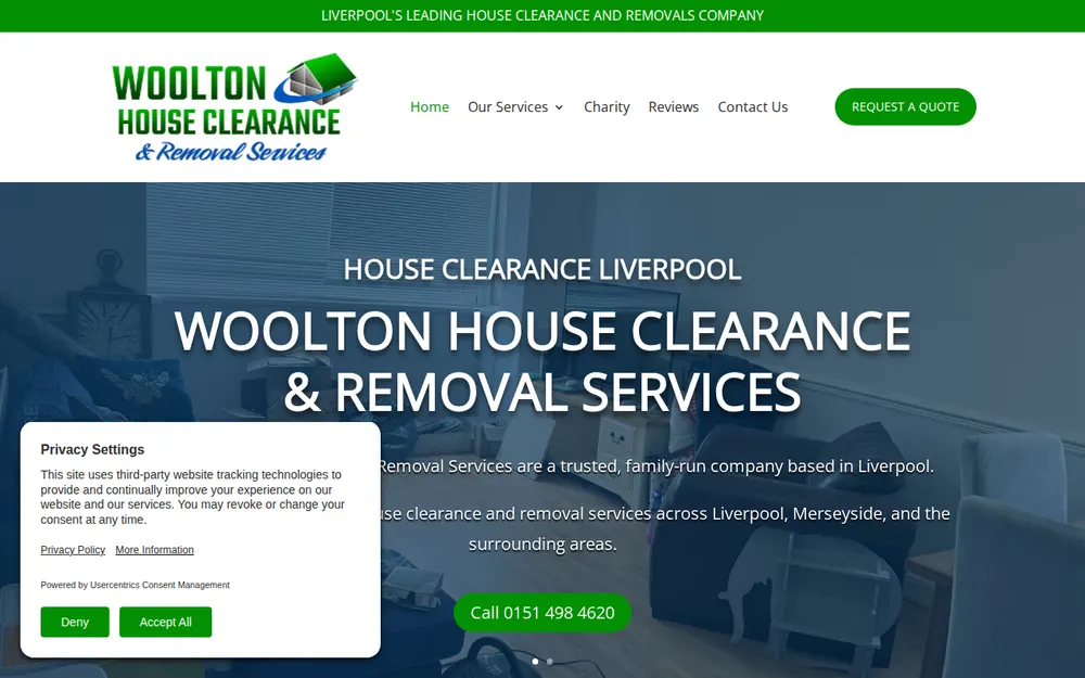 Woolton House Clearance & Removal Services homepage