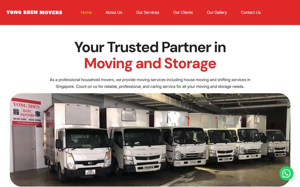 Yong Shen Service homepage