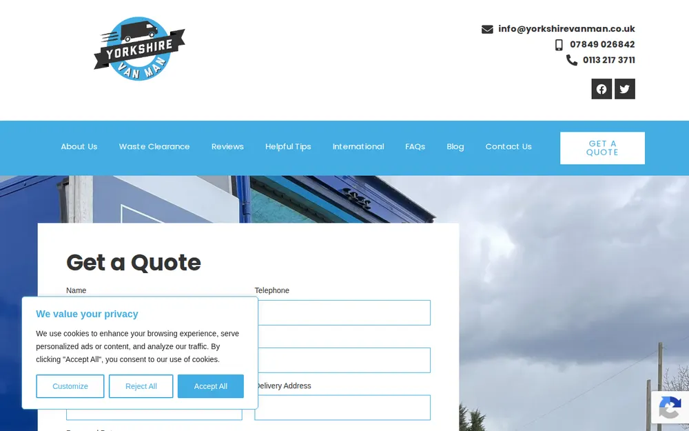Yorkshire Van Man homepage