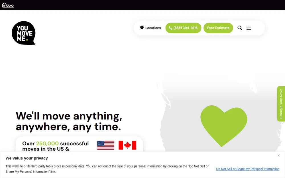 You Move Me Bay Area homepage