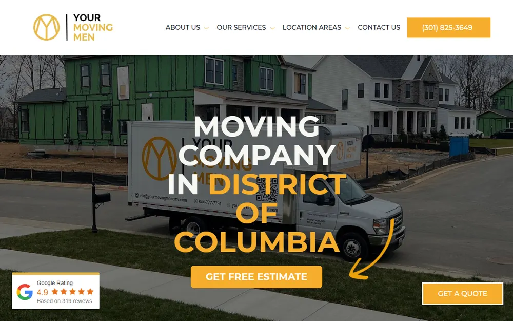 Your Moving Men homepage