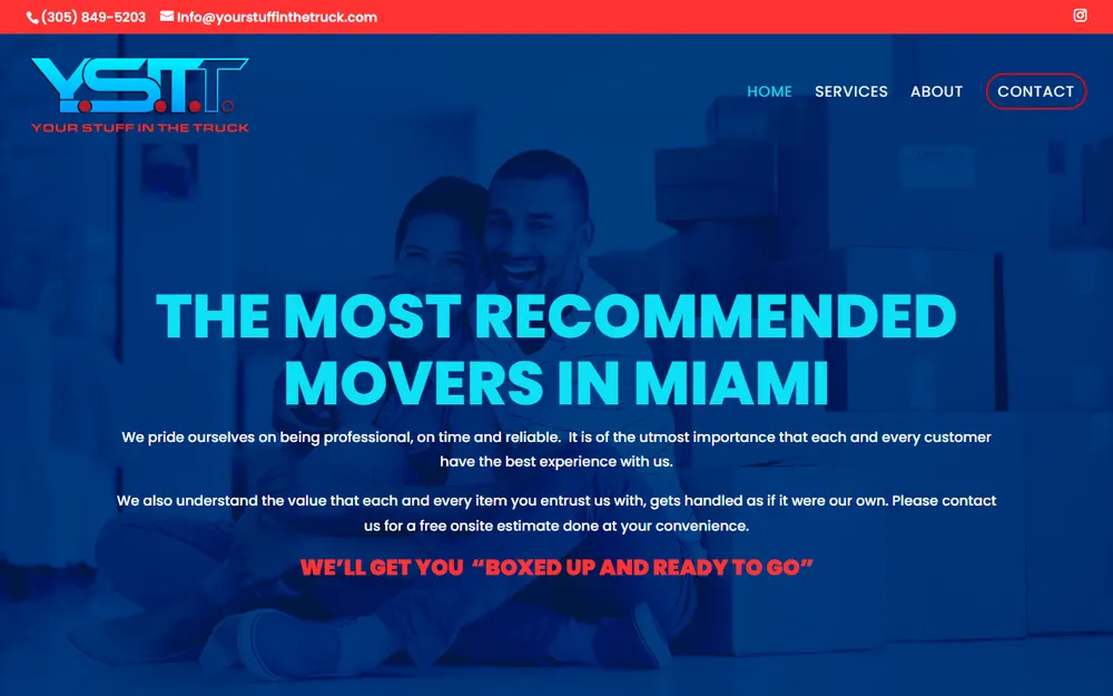Your Stuff in the Truck homepage