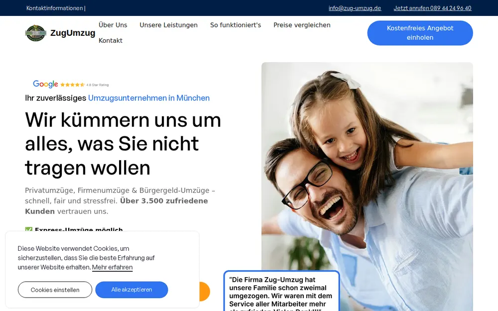 Zug-Umzug homepage