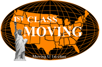 1ST CLASS MOVING logo