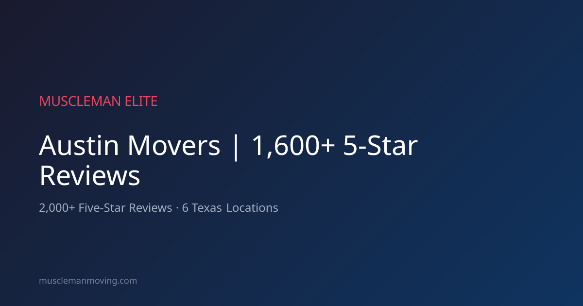 Muscleman Elite Movers Austin photo